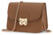 VINBAGGE Damen Umhängetasche Kleine Schultertasche Kette Tasche Clutch Mini Vintage Crossbody Bag für Hochzeit Party Disko - Braun (Eulenschnalle)