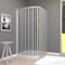 OLIMPO DOCCE - Box Doccia 2 lati angolare soffietto in pvc bianco - 100x70