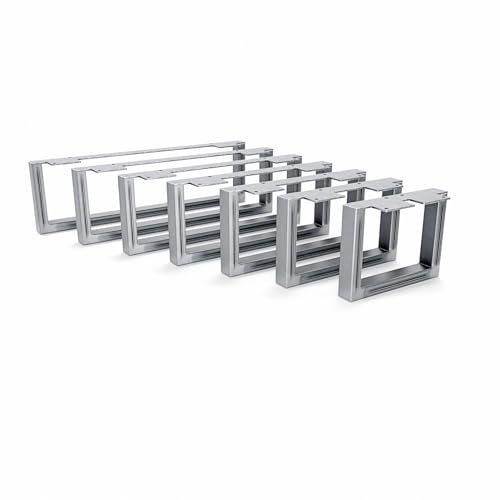 HEVVA 15 cm hohe Möbelfüße 20/25/30/35/40/45/50 cm | Graz | Möbelbeine, Schrankfüße, Sockelfuß für Schrank, Couch, Sofa, Bett oder Sideboard | (25 cm, 1x Bein - Klarlack/Clear Coat)