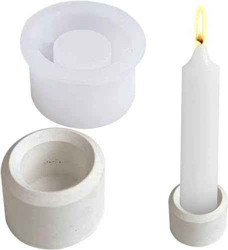 Silikonform kerzenhalter,3D Silikon Gießform Kerzenhalter DIY Kerzenformen Zum Gießen kerzen formen Silikon Kerzenform Selber Machen Set für Kerzenständer Tablett ,Halloween Gießform Kerzenhalter (B)