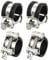 sourcing map 4Pcs T-Bolt Hose Clamp Working Range 29-31mm Rubber Cushioned Intake Intercooler Clamps Adjustable Tube Clamps for Tubes Pipes