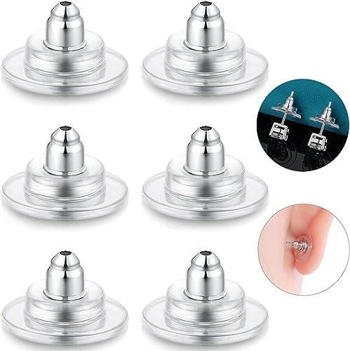HOPEA JEWELS® (200 Pcs Approx) Premium earring backs/earring backs for heavy earring/earring backs for droopy ears/earring backs for stretched ears/earring backs stainless/earring backs silver