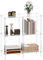 CRTERICX Acryl-Konsolentisch, 74,9 cm, kleiner Eingangstisch mit offenen Regalen, klarer Eingangstisch für Sofa, Foyer, Flur, Wohnzimmer, einfache Montage, 3 Etagen, 30 cm D x 80,5 cm H