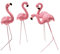 Supvox 4 Stück Flamingo-mikrolandschaft Miniatur-Flamingo-Picks Luau-Party-Flamingo- Flamingo Deko Garten Flamingofiguren Blumentopf Stecker Rasenflamingo Draussen Das Schild Harz