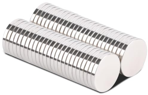 MIN CI 8x1mm Magnete Mini Stark, 50Stück Klein Magnet Flach, Neodym Magnet Rund Magneten, Magnet Kaufen Starke Magnete für Magnettafel Pinnwand
