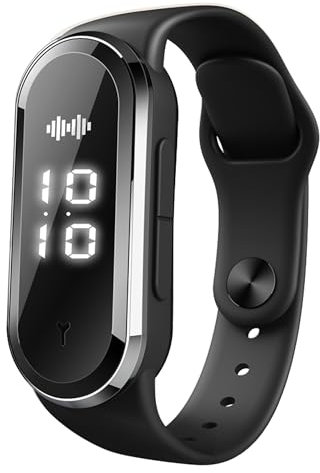 Armband gegen Mücken, Ultraschall, Mückenabwehr, Streifen, Anti-Moskito, intelligente Uhr, ungiftig, USB-Ladekabel, wasserdicht, für Kinder und Erwachsene (schwarz)