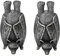 NERTOEE Halloween Bat Statue Garden Decor Plant Pot Hugger Resin Flower Pot and Vase Hugger Planter Pot Hanger Hanging Bat Durable