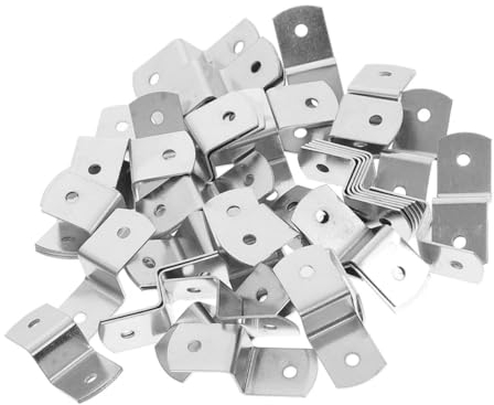 CRILSTYLEO 50 Stück Eckcode Hardware Haken Clips Für Bilderrahmen Z Clips Für Tischplatten Robuste Bilderrahmen Zubehör Z Form Befestigungs Rahmenwerkzeuge Bilderrahmen