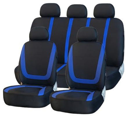 5 Sitzplätze Universal Auto Sitzbezüge Sets für SEAT León/León ST/León Cupra/Leon SC/Leon X-Perience KL 5F 1T 1M 2000-2025 Autositzbezug Vorne Hinten Schonbezüge,D