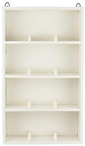 IB Laursen Tassenregal, Regal mit 12 Fächern, Weiss, 21024