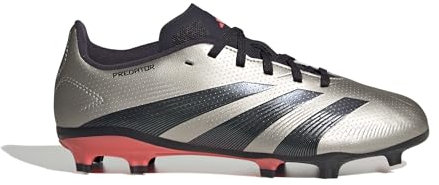 adidas Unisex League Kids FG Fußballschuh Platinum Metallic/Aurora Black/Turbo 33 1/2