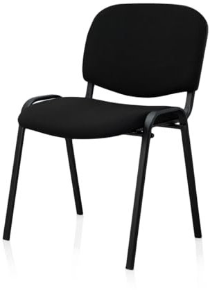 Sigma Besucherstuhl VC04, Metall, 41.5 x 54.5 x 78 cm, schwarz