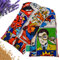 Saco Semillas Microondas - 47x15cm Semillas y Lavanda, 100% Algodón - Saco de Semillas para Microondas - Bolsa térmica Calor y Frío (Cómic)