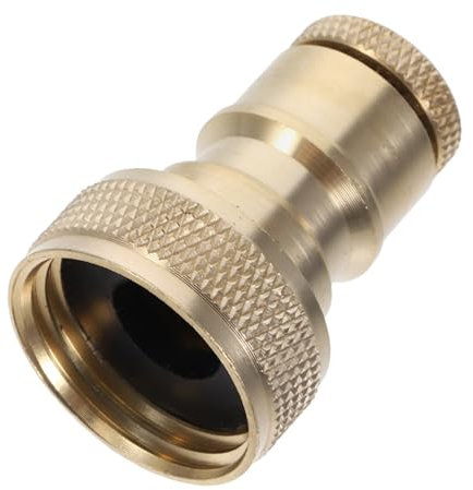 jojofuny Solid Brass Wasserhahn Adapter Mit Antifall Design Universeller Schlauchverbinder Für Waschmaschinen Und Garten Einfache Installation Lecksicher Und Kompatibel Mit Meisten