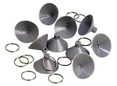 TRIGANO Lot de 10 ventouses avec Anneaux pour Rideaux d'isolation