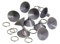 TRIGANO Lot de 10 ventouses avec Anneaux pour Rideaux d'isolation