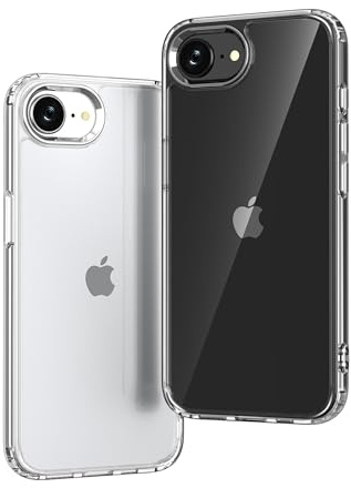 ONES für iPhone 17e / 16e Ultradünn Hülle, Militärnorm Schutz HandyHülle, Vergilbungsbeständig Kratzfeste Rückseite, Stoßfeste,Silikon-Hardcover, Extrem Haltbarkeit Schutzhülle, Klar