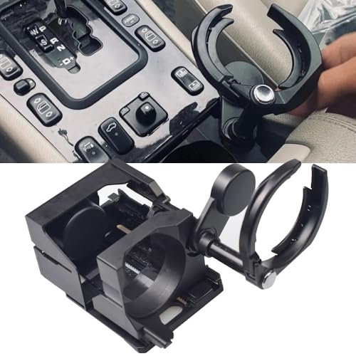 2106800114 Getränkehalter für die vordere Mittelkonsole Für Mercedes-Benz E300 E320 W210 E420 E430 E55 AMG Wasserbecherhalter Getränkeständer Getränkehalter 66920101 (Schwarz)
