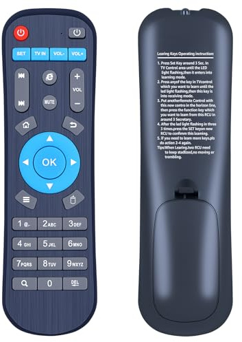 TCNOUMT Replacement Remote Control Compatible with M8S+ M8S Plus Ki Pro Mecool Bb2 Km8 Bm8 KM9 L HM5 KII KIII KI KM3 Android TV Box