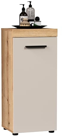 Standschrank Ivrea Evoke Eiche / Kaschmir · B 36 x H 81 cm | B 36 x H 81 x T 31 cm · feuchtraumgeeignet · 1 Tür, 1 Einlegeboden