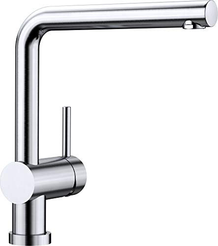BLANCO LINUS-F – Robinet de Cuisine avec Bec Rabattable – Haute Pression – Finition Inox – 514026