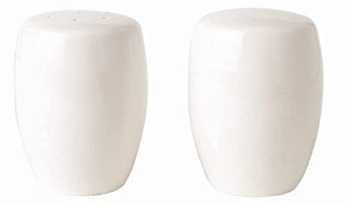 2X Royal Porcelain Ascot Pepper Shakers 70mm Bone China White Cruet Pot Kitchen