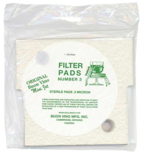 BUON Vino Mini Jet Filter Pads - Sterile No 3