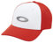 Oakley Berretto Flexfit Con Visiera Ricurva Tincan Bianco-Rosso (L/Xl, Rosso)