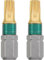 kwb 2 Bits 25 mm Torx Titan 124220 (TiN, TQ 60 Stahl, ISO 1173, Antrieb C6.3), 2er Pack, T20