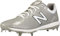 New Balance Men's 4040 V5 Metal Baseball Shoe, Grau/Weiß, 38.5 EU