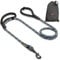 Sweetie Rope Dog Lead - Strong Leash with 2 Comfortable Padded Handles 5 FT for Medium & Large Size Pets - Reflective, Weather Resistant & O-Ring. Grey