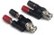 Aofan 2 Stücke BNC Stecker auf Dual 4mm Bananenbuchse Binding Post, Koaxial-Adapter für Oszilloskop-Kabel aus