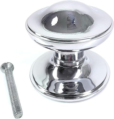 EUROART Large Polished Chrome Architectural Centre Pull Door Knob 100mm