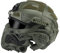 Taktischer Schutz-Integralhelm, mit Maske, Headset, Brille, Nebellüfter, für Airsoft Paintball,Grün