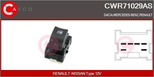 CASCO Fensterheberschalter CWR71029AS