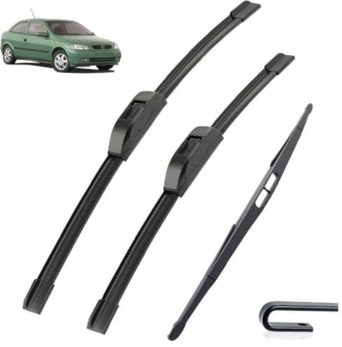 Scheibenwischer vorne und hinten, Set, kompatibel mit Opel Astra G Liftback 1998–2004, Windschutzscheibe, Windschutzscheibe, Fenster, 20 Zoll + 19 Zoll + 16 Zoll