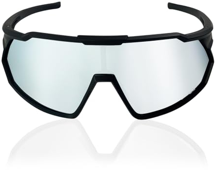 TWO-X Speed Sportbrille Light Full MTB-Brille verspiegelt Unisex Radbrille Laufbrille Silber