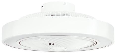 Jocca - Ventilador Techo Smart con Luz LED Regulable| Ventilador Inteligente Bluetooth, Silencioso, Mando a Distancia| Control por APP| Temporizador, 6 Velocidades| Función Verano e Invierno (Blanco)