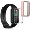kwmobile 2x Custodia Rigida Smartwatch Compatibile con Huami Amazfit Band 7 Cover - Case Vetro Temperato Orologio Fitness - trasparente/rosa antico