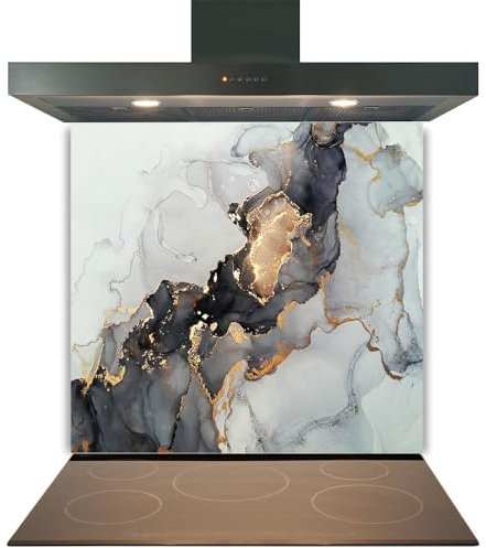 Printed Toughened Glass Splashback for Kitchen, Tempered Heat Resistant Glass Splashbacks for Cookers (Design 2047, 60 x 70cm)