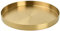 volumoon Vassoio Oro, Vassoio Decorativo Rotondo Oro, Vassoio da Portata Metallo, per Gioielli, Trucco, Articoli da Toeletta, Stoviglie da Cucina(Ø 30cm, Dorato)