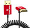 Alvin's Cables 8K 2.1 HDMI Cable 48Gbps 8K@60Hz 4K@120Hz High Speed Φ2.4mm Ultra-Thin HDMI for Sony A7 A9, BMPCC, for Canon C70, for Atomos Ninja, for Feelworld, Straight to Up Angle Coiled
