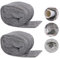Frogetu 2 Rouleaux Laine d'Acier Anti Rongeur Spéciale Rongeurs, Paille de Fer 0000 pour Chrome, Laine d'Acier Paille de Fer 8M, Nettoyage Polissage Trous Fissures Murs