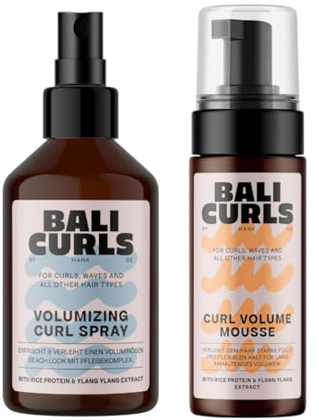 BALI CURLS Volume Boost Set – Curl Volume Foam & Volumizing Curl Spray – Für feines Haar & luftiges Volumen ohne Beschweren