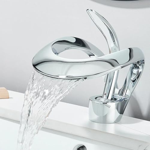 Grifo de lavabo para baño, grifo mezclador de latón cromado, agua fría y caliente para lavabos, inodoros o inodoro de invitados