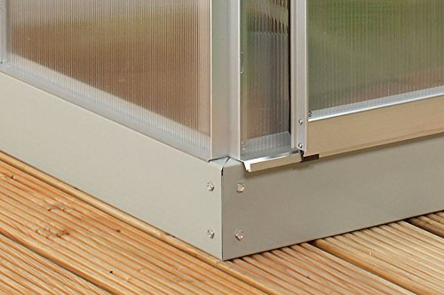 Vitavia Stahl-Fundament 5800, 12,5 cm für Gewächshäuser alu blank