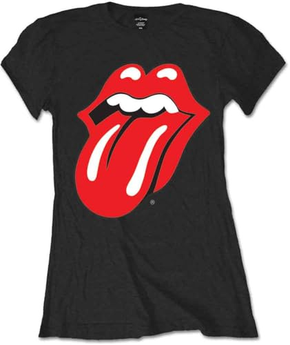 The Rolling Stones Women's RSTEE03LB Classic Tongue Short Sleeve T-Shirt