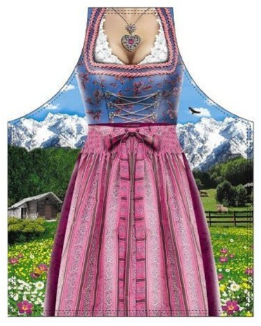 Tobeni 1786 Schürze Bavarian Woman Traditional für Grill und Küche