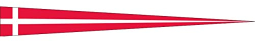 flaggenmeer® Wimpel Dänemark 80 g/m² ca. 30 x 150 cm