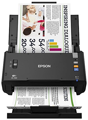 Epson B11B221401 Dokumentenscanner WorkForce DS-560 (600 dpi, WiFi, USB 2.0) schwarz